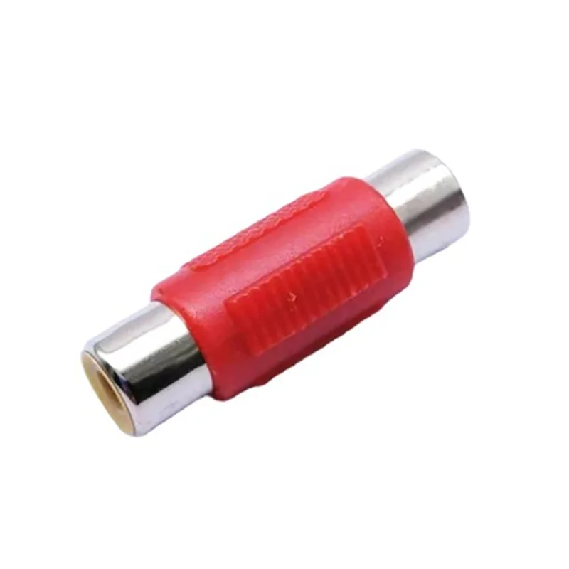 8 Pcs Rca Vrouw Tot Vrouw Plug Connector Adapter Terminal Diy Rca Connector Video Audio Verlengkabel Kabel Converter 4-Kleur