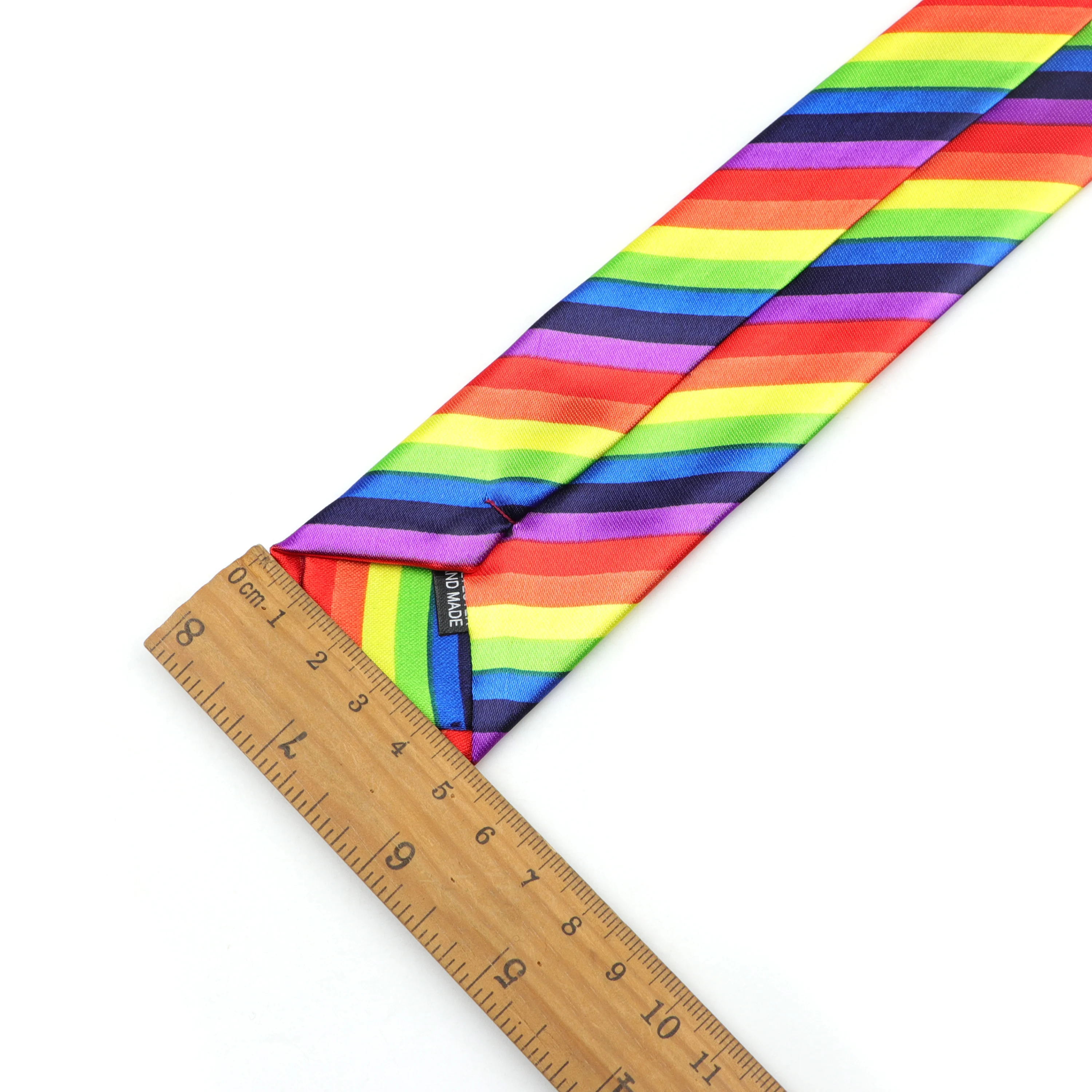 Men\'s Slim Tie Striped Plaid Rainbow Necktie 145CM Length 5CM Width Party Pub Fashion Skinny Ties For Suit Shirt Accessories