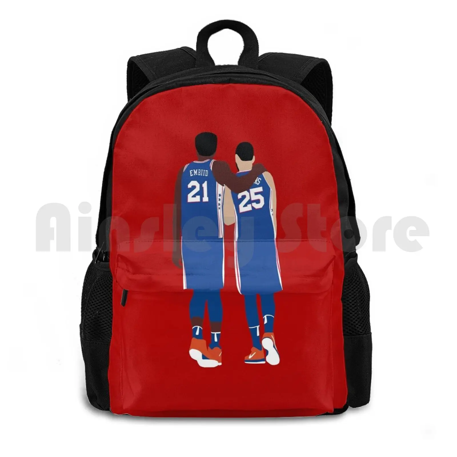 

Ben Simmons And Joel Embiid Outdoor Hiking Backpack Riding Climbing Sports Bag Ben Simmons Joel Joel Embiid Trust The Process