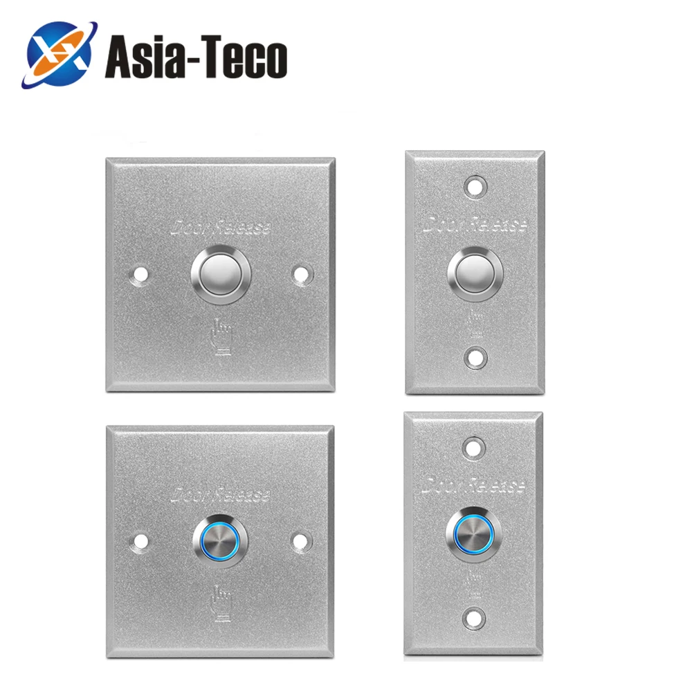 

Door Exit Button Release Push Switch for access control system LED light inciator Aluminum alloy Push Button Switch