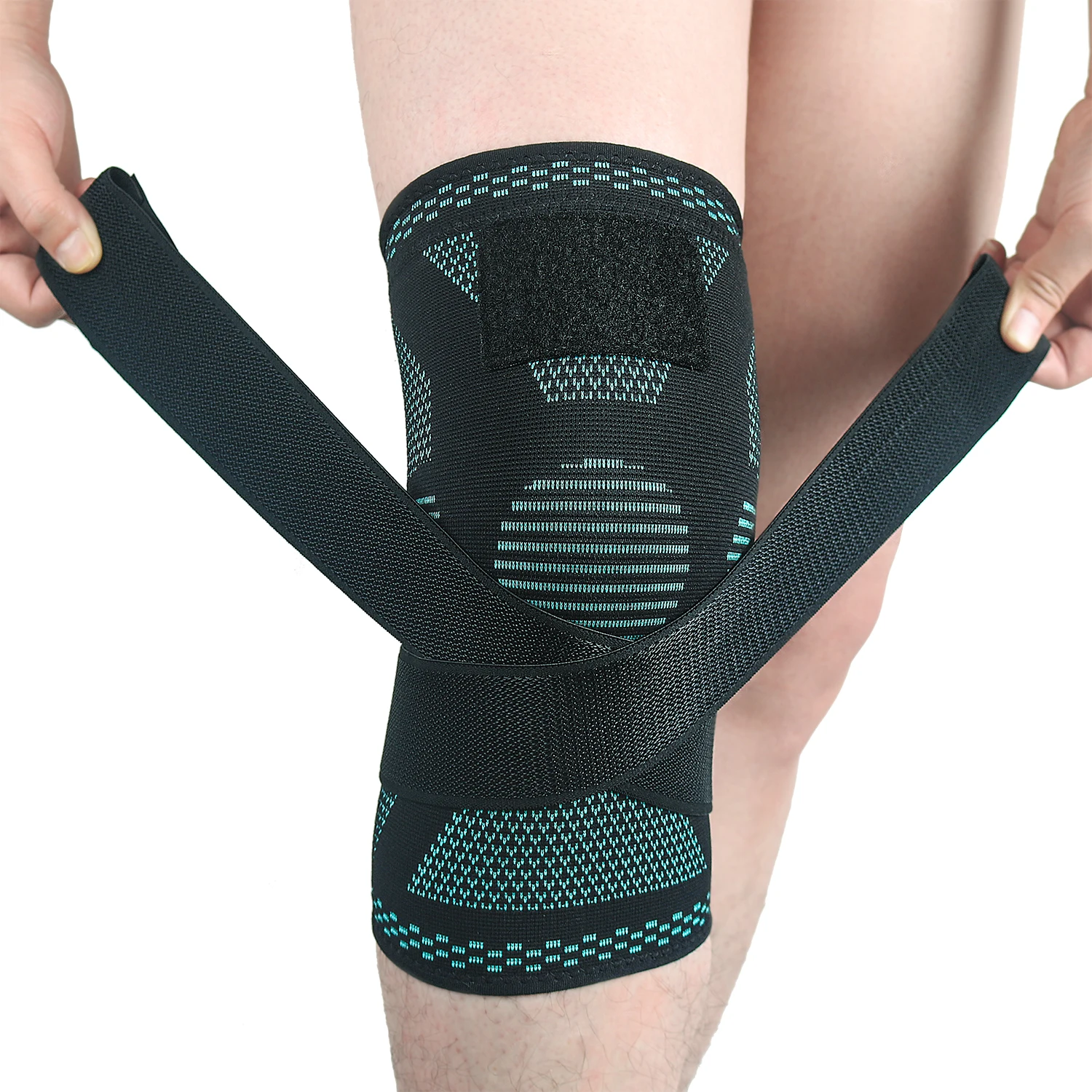 SKDK 1PC Gym Knee Pad Sports Safety Fitness Kneepad Elastic Knee Brace Support Gear Patella Running Basketball Volleyball Tennis