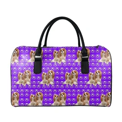 Noisydesigns 여행 가방 남자 대용량 핸드백 Totes 여자의 어깨 수하물 가방 Duffle Cavalier King Dropshipping