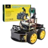 Keyestudio 4WD Smart Robot Car Kit z kamerą dla Raspberry Pi 4B Python Programming DIY Robot Project Kit APP Infrared Control 6