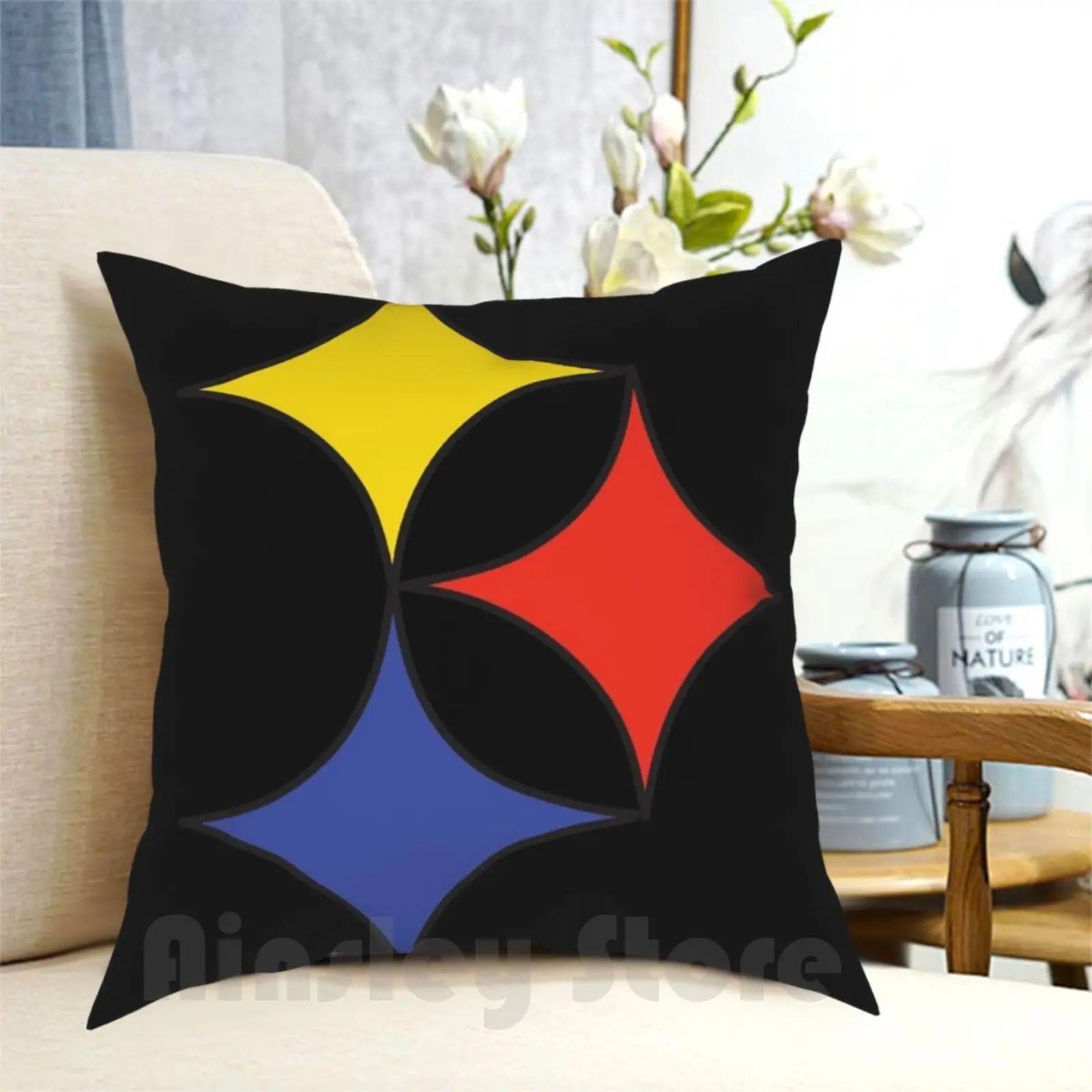 Pittsburgh Football Pillow Case Printed Home Soft Throw Pillow Football Pittsburgh Logo Sports Pennsylvania Baseball