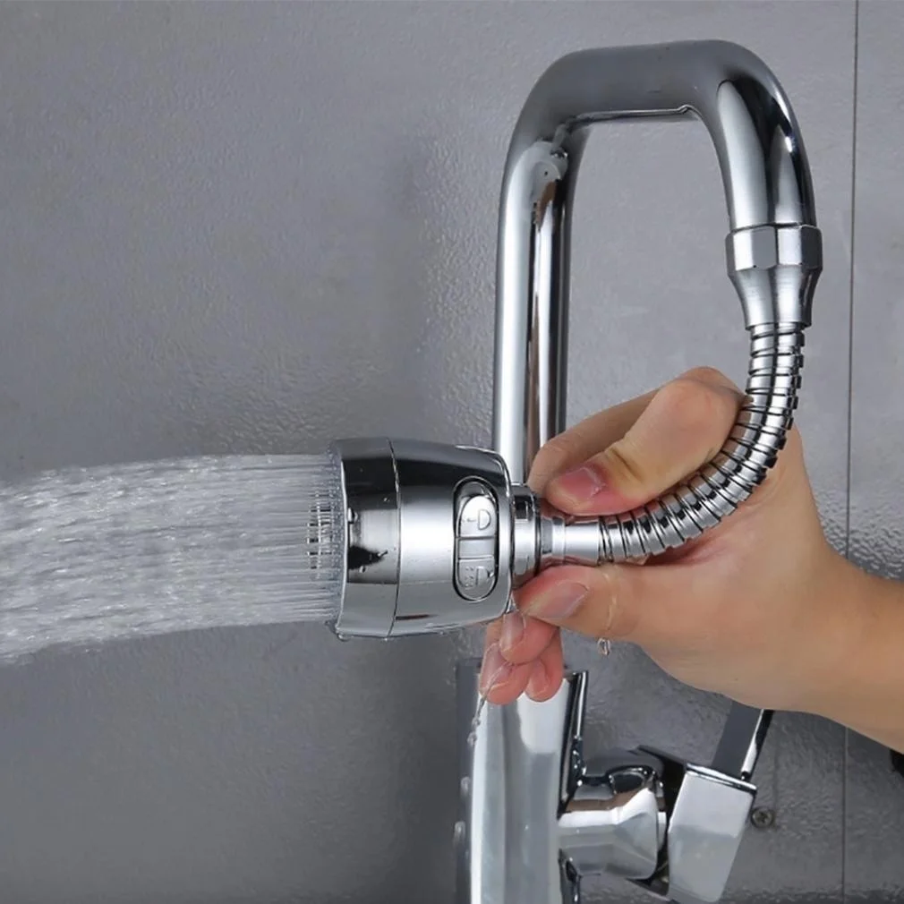 Flexible Faucet Sprayer Sink Faucet Sprayer Jet Stream Kitchen Faucet Accessories Two-way Tube Nozzle