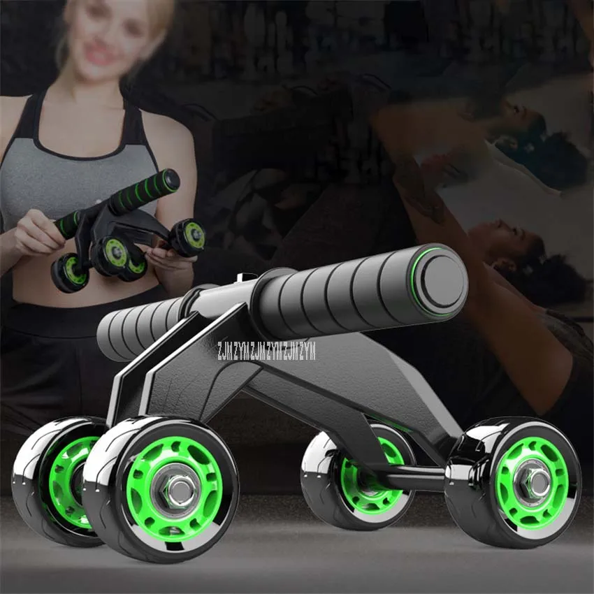 ZX-059 Multifunctional Ab Roller Four-Wheel Power Roller Ab Coaster Breaststroke Abdomen Trainer Indoor Abdominal Muscle Wheel