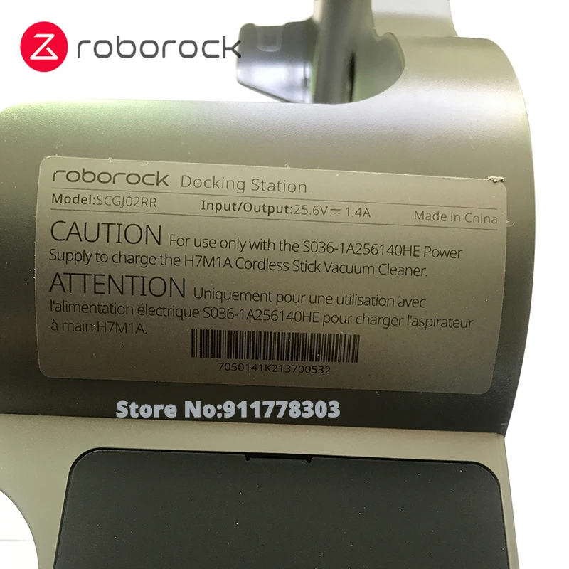 Original Keule Plus Ladestation für Roborock H7 Handheld Staubsauger Ersatzteile Lade Rack Grau