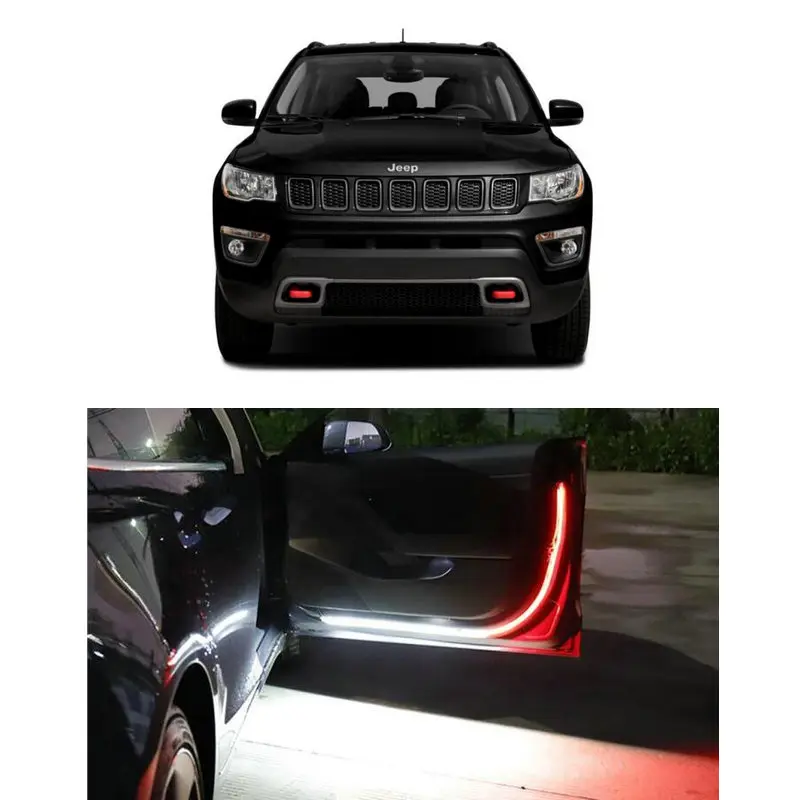 

Led Car Openning Door Warning Light For jeep COMPASS MK49 mp LIBERTY KK PATRIOT gladiator