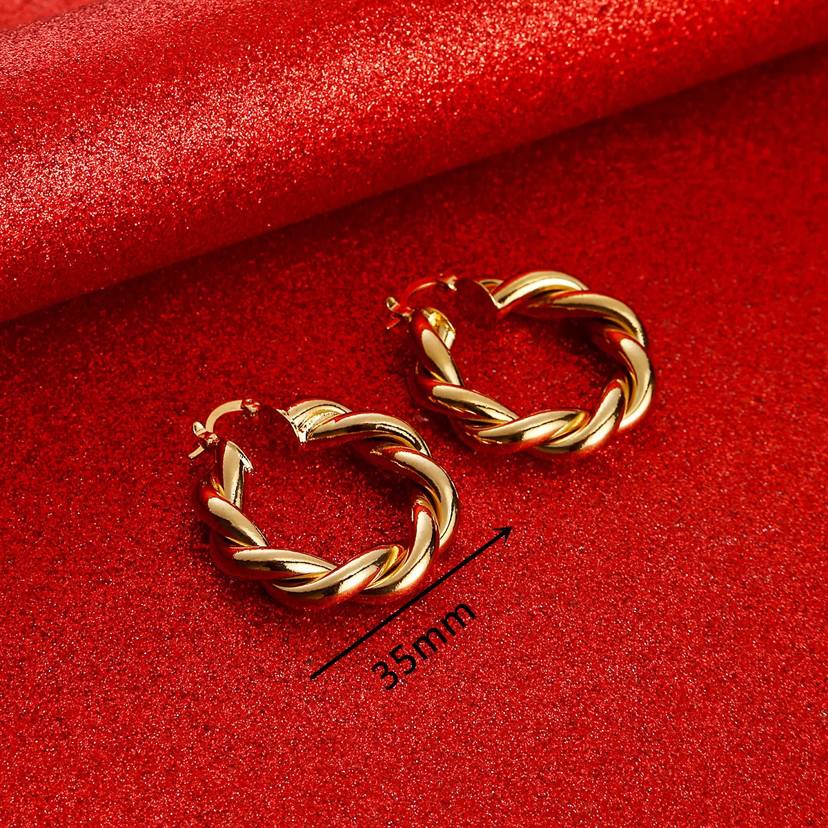 Africa Hoop Earrings for Women Gold Color and Round Earring Stud Ethiopian Jewelry Nigeria Congo Arab Gift