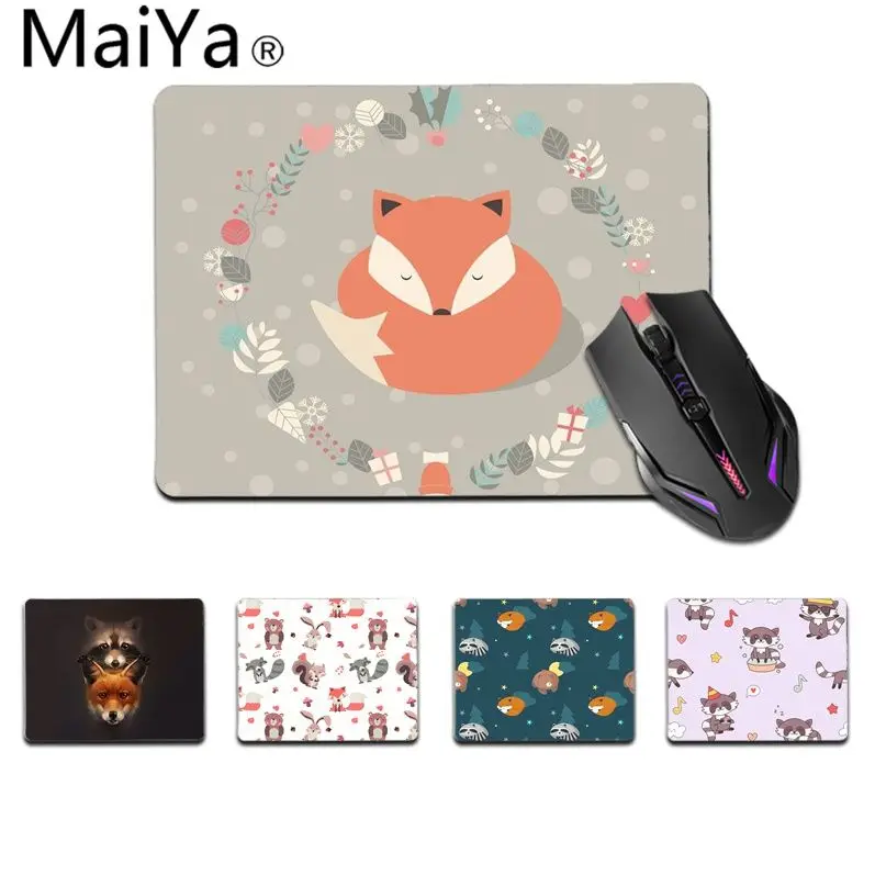 

Maiya Top Quality Animal Cute Fox Raccoon gamer play mats Mousepad Top Selling Wholesale Gaming Pad mouse