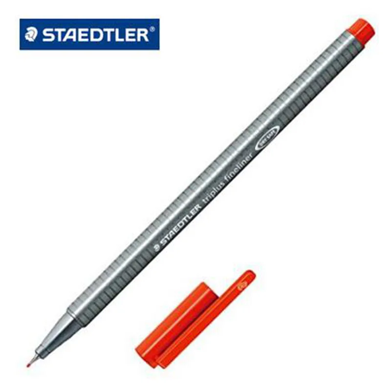 Bolígrafos Fineliner Staedtler 334 15 Triplus de 0,3mm, rotulador de línea de Color revestido de Metal, juego de 15 colores