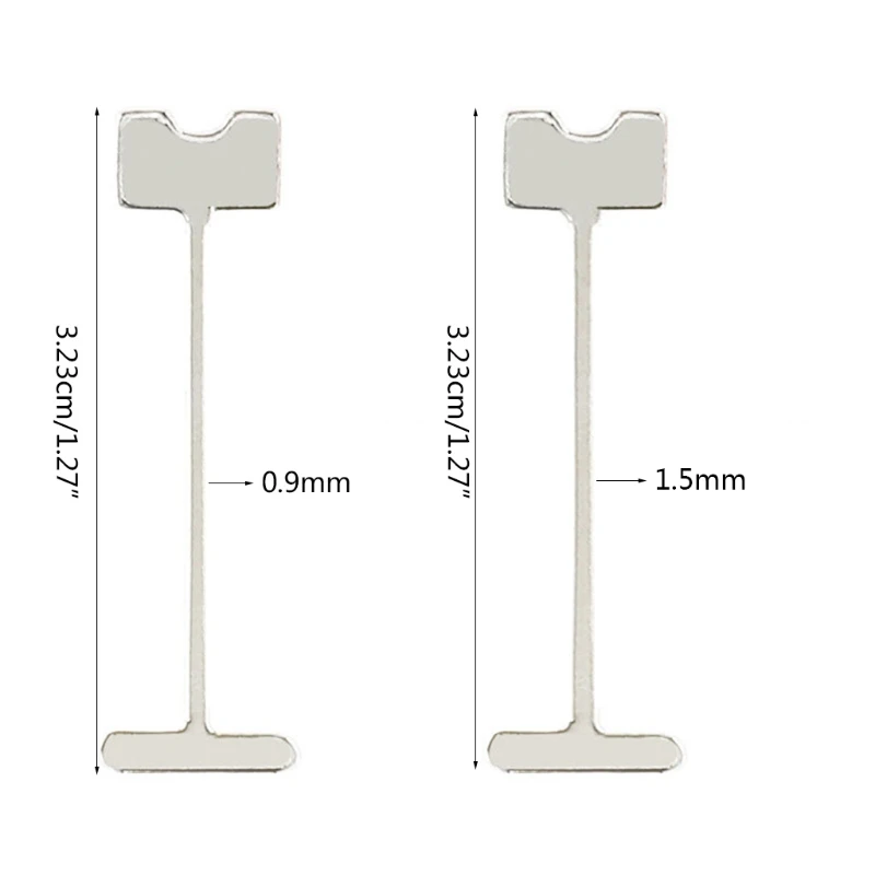 Diy Tegels Leveler Stalen Naalden 50 Stuks/set Tegel Leveling Vervanging T-Pins 0.9/1.5Mm Voor Muren & vloeren Installatie