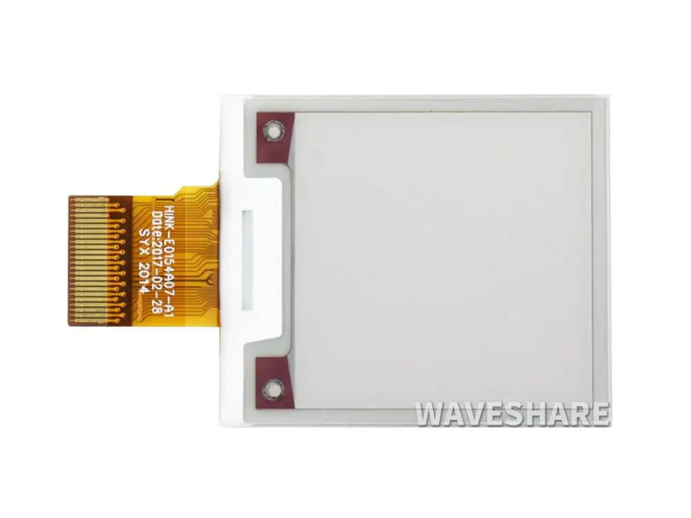 Waveshare 1.54inch E-Ink raw display three-color e-paper without PCB 200x200 SPI interface for Raspberry Pi / STM32