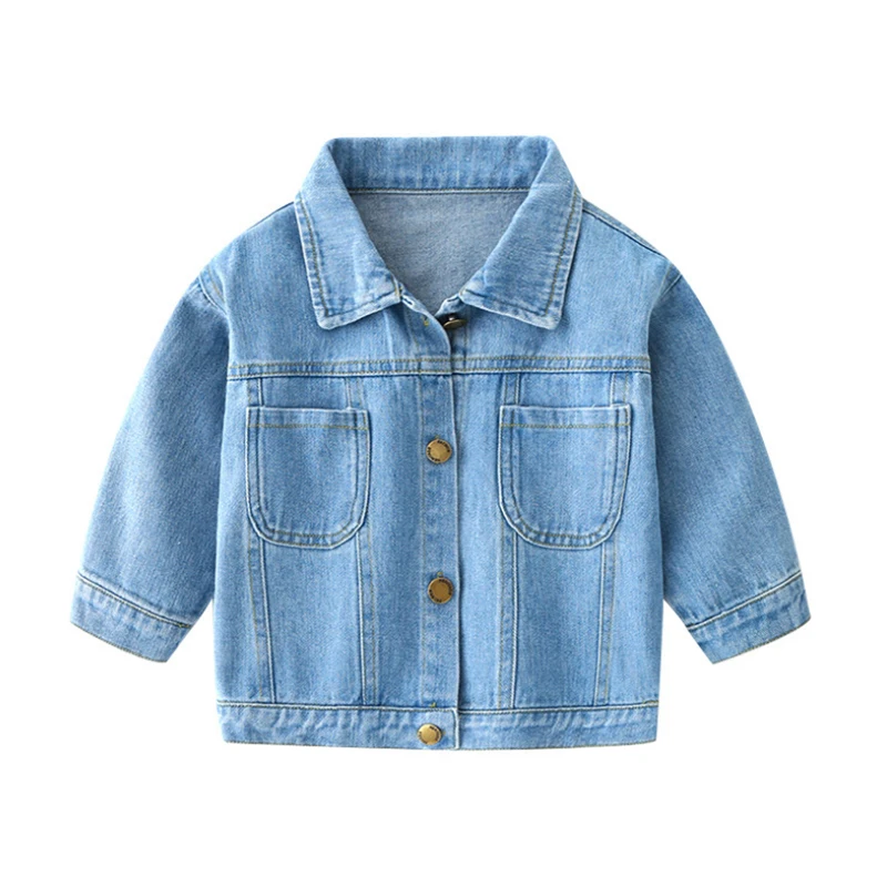 Kids Boys Denim Jackets Single-breasted Casual Baby Cardigan Tops Children Cowboy Outerwear Coats Spring Autumn Children Clothes