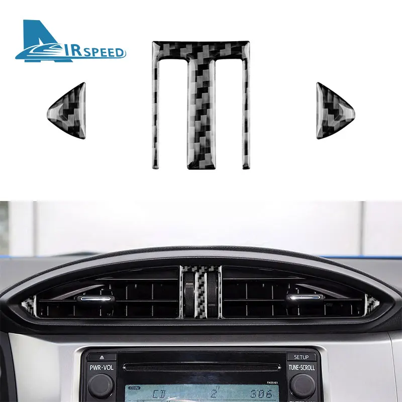 Real Soft Carbon Fiber For Toyota 86 Subaru BRZ 2012 2013 2014 2015 2016 2017 2018 2019 2020 Sticker Car Air Outlet Vent