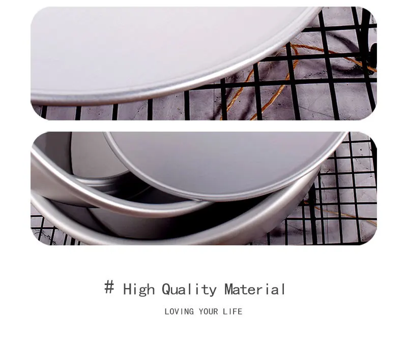 7-Inch Loose Bottom Round Cake Pan By HASN TRADERS - Removable Base, Aluminum, Great For Cheesecakes & Pies