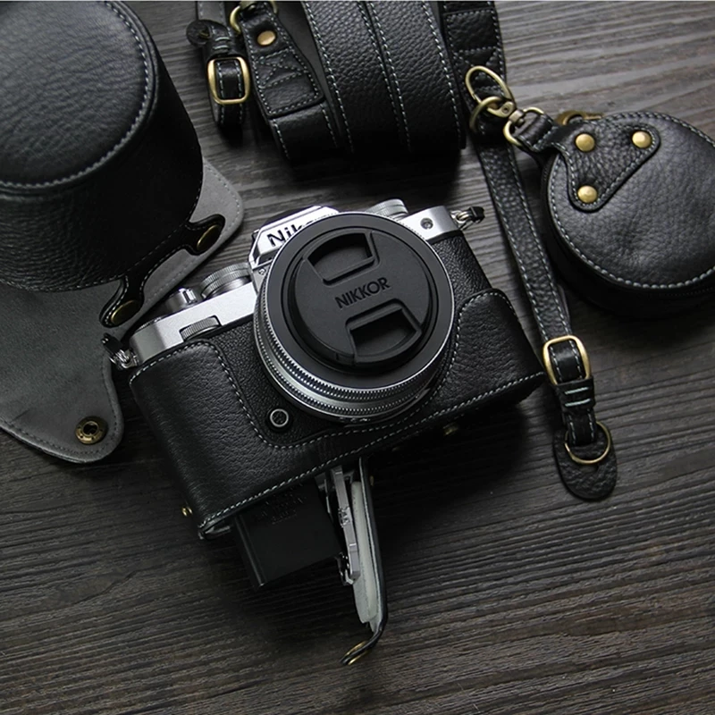 Genuine leather Camera Case Base Cover Pouch for Nikon Z fc ZFC Z