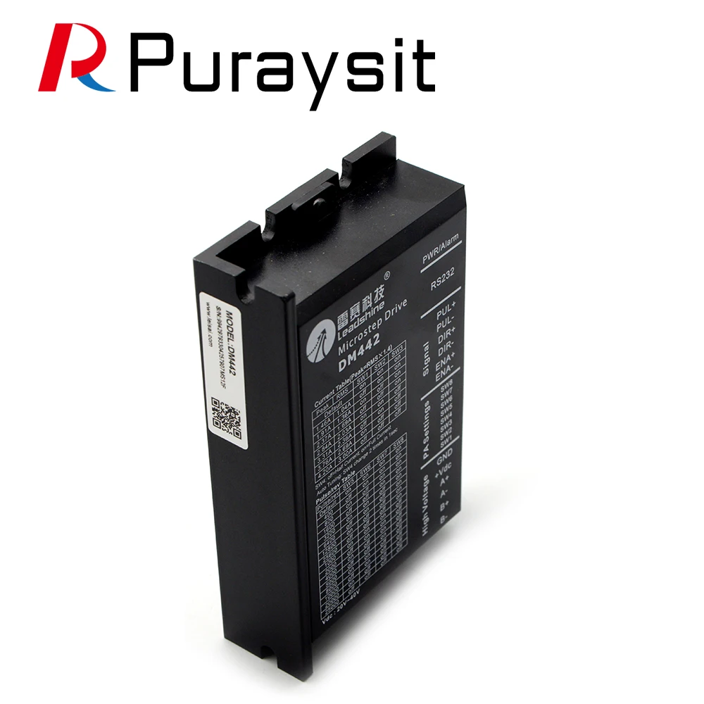 

Puraysit Leadshine DM442 2-фазный драйвер шагового двигателя 18-50 В переменного тока для контроллера шагового двигателя Nema 14/16/17/23