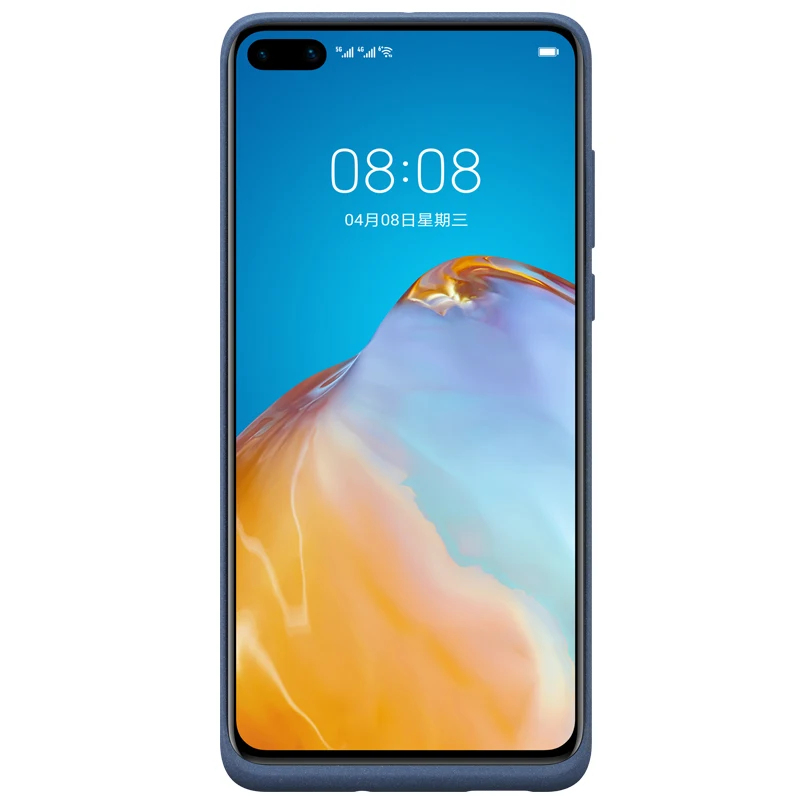 الأصلي الرسمية هواوي P40 اللاسلكية شحن الغطاء الخلفي المغناطيسي يدعم سيارة جبل لهواوي P40