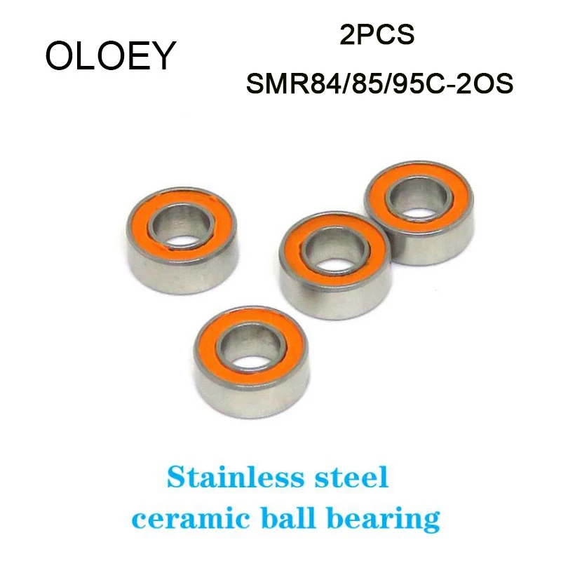 

2PCS SMR84C/SMR85C/SMR95C-2OS 2RS Minature Hybrid Ball Bearing ABEC-7 Ceramic Bearings Fishing Reel & RC Car And So On