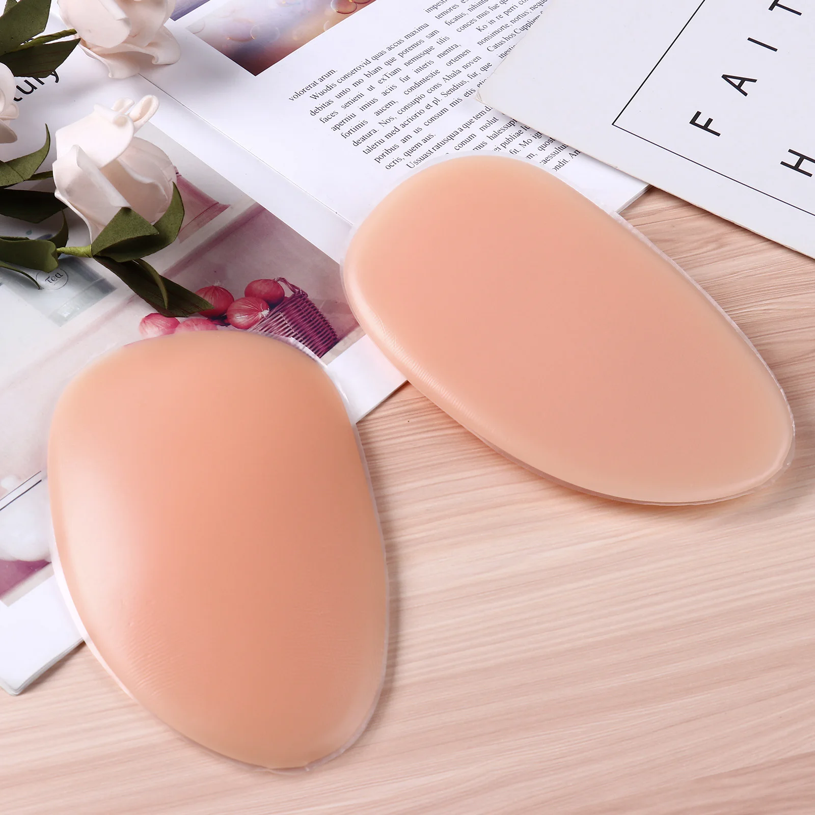 1 Pair Silicone Sexy Buttock Hip Dip Pads Fake Ass Push Up Women Panties Removable Thigh Enhancer Inserts Nude Thick Butt Pads