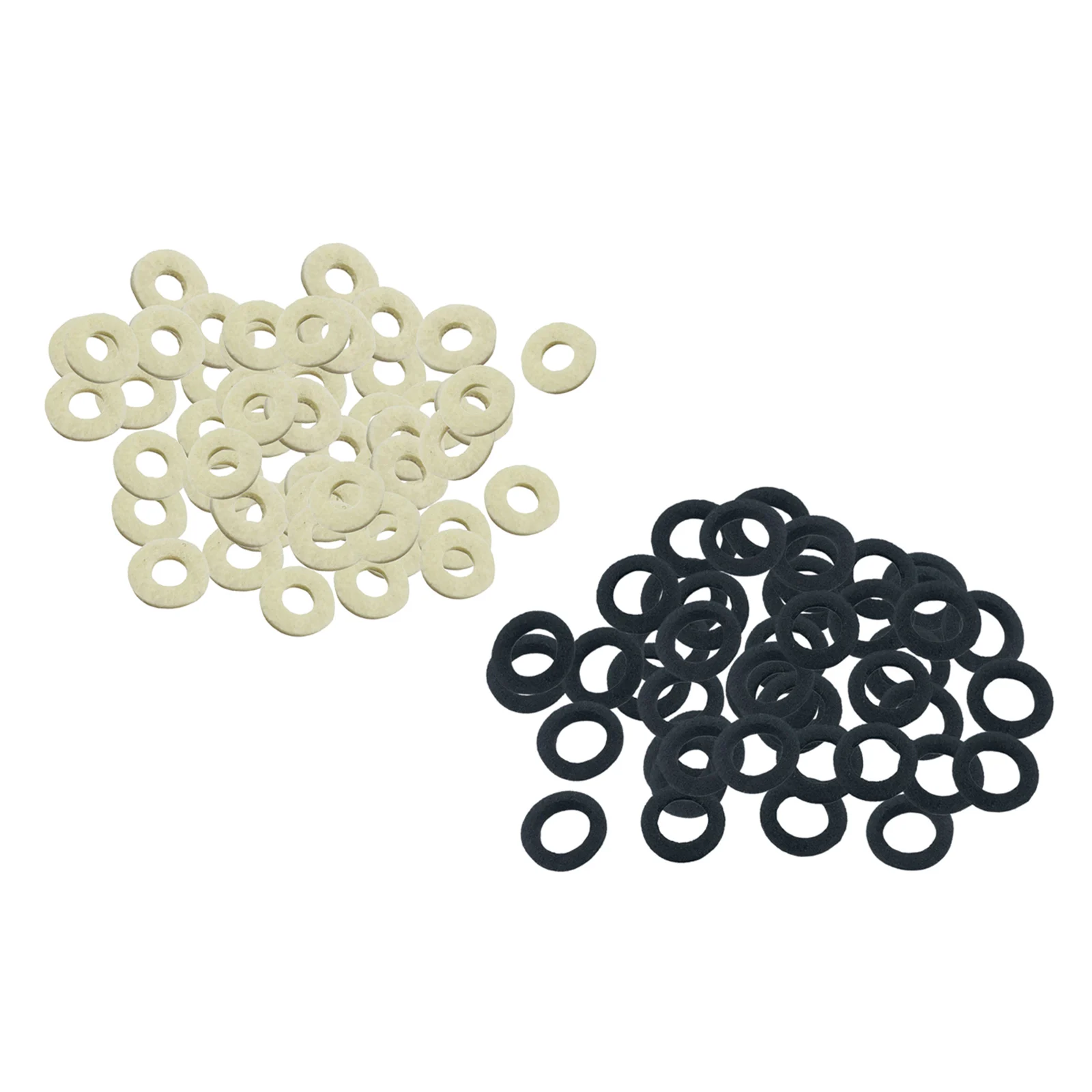 50pcs Cornet Trumpet Valve Felt Washers Pad Brass Instrument Parts Access Felt Washer Accessories Valve Felt Parts