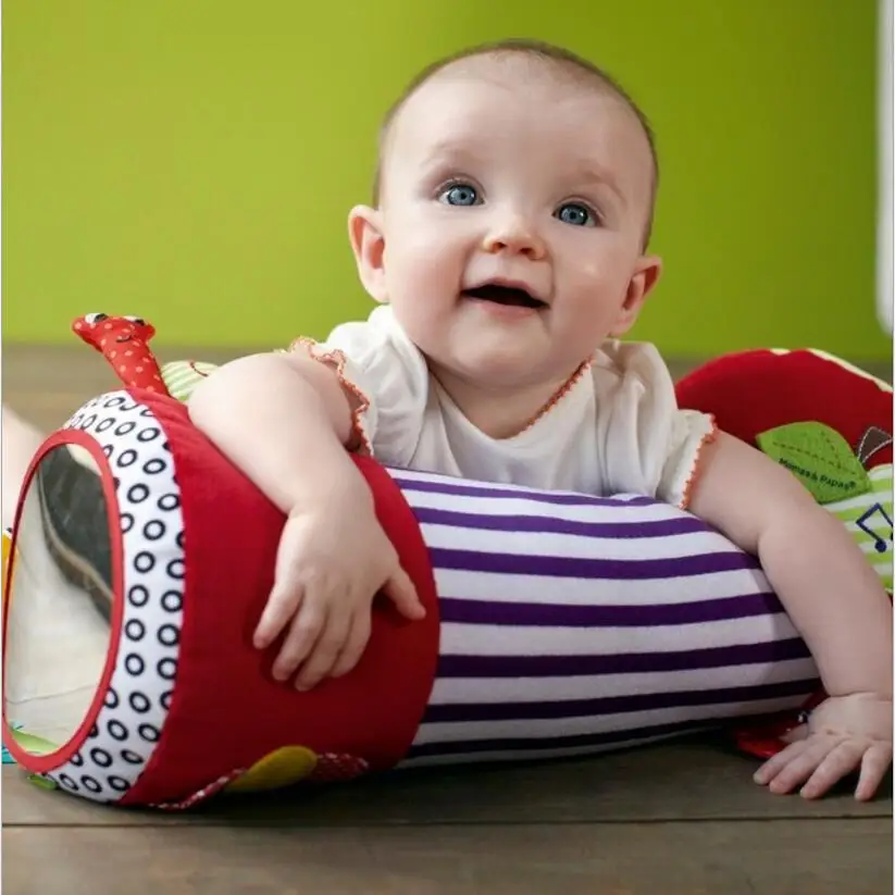 Newborn Toddler Toys with Music Soft cylinder pillow Baby Multifunctional crawling roller Stuffed Plush Toys L0143