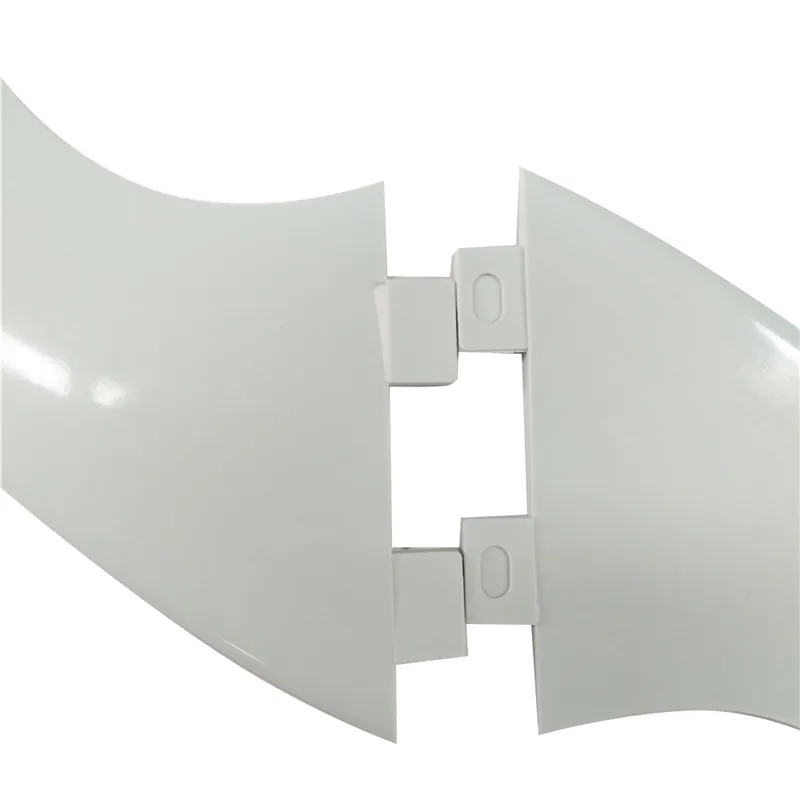 Surfboard Fins Cheaper Plastic Fins Tri Fin Double Tabs M Size Fins Black/White Free Shipping