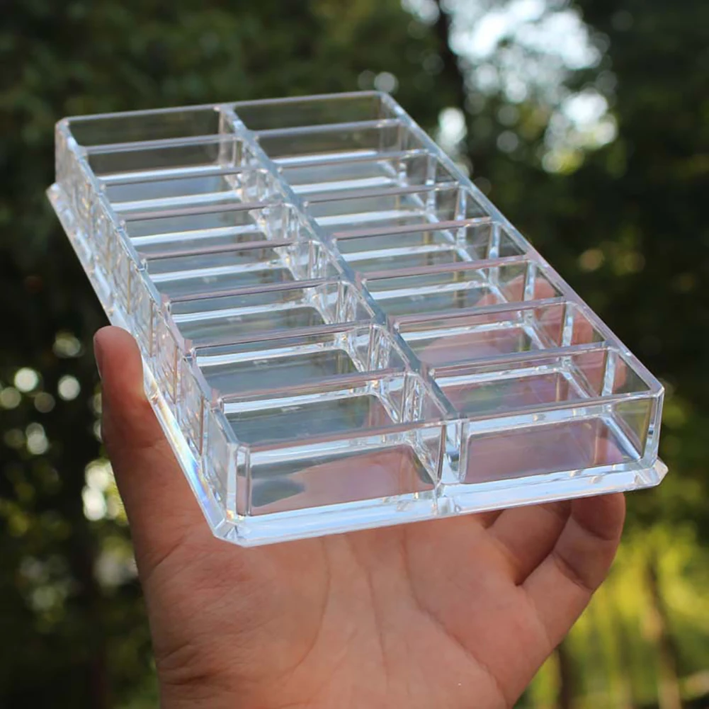 アクリルアイシャドウ頬紅化粧オーガナイザー16スペース化粧品収納メイクアップ化粧オーガナイザー化粧品メイクアップツールケース