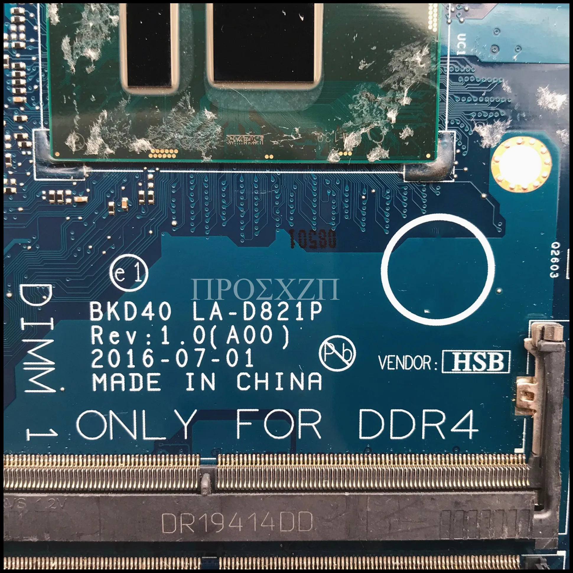 CN-0Y9NHV 0Y9NHV Y9NHV de alta qualidade para 7460 7560 5468 5568 Laptop placa-mãe LA-D821P com SR342 i5-7200U CPU 100% totalmente testado