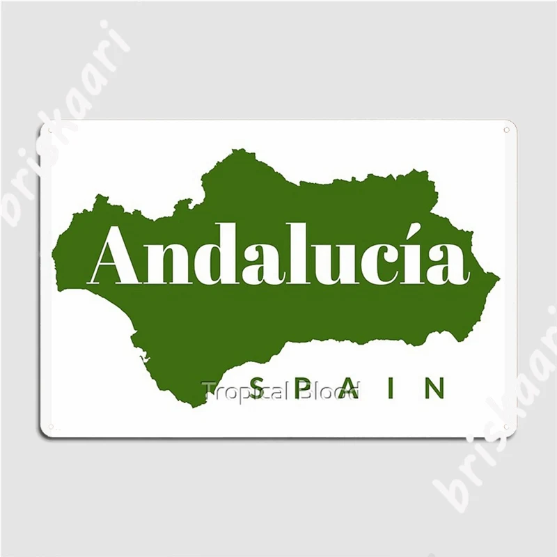 Andalucia Spain Andalusia Best Of Spain Travel Metal Signs Cinema Garage Kitchen personalized Wall Decor Tin sign Posters