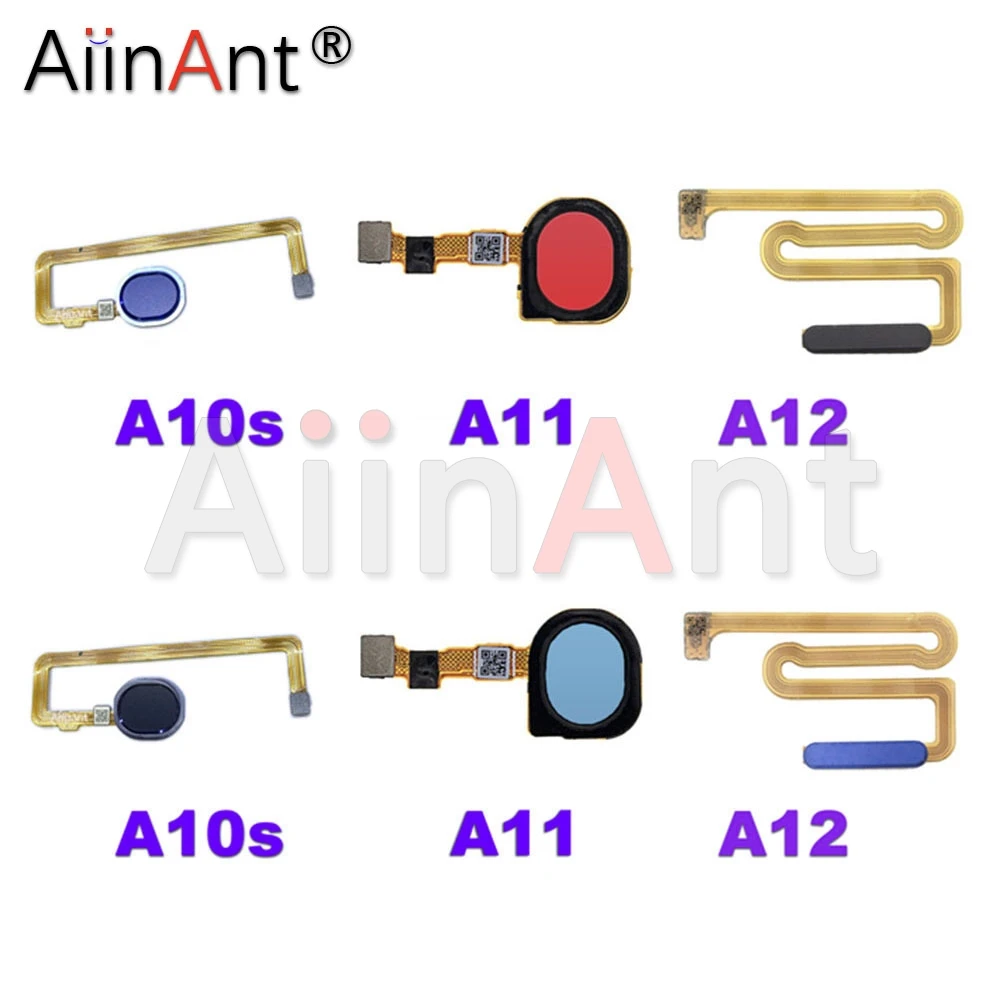 Aiinant Home Button Touch ID Fingerprint Sensor Flex Cable For Samsung Galaxy A10S A11 A12 A107F A107 A115F A115 A125F A125