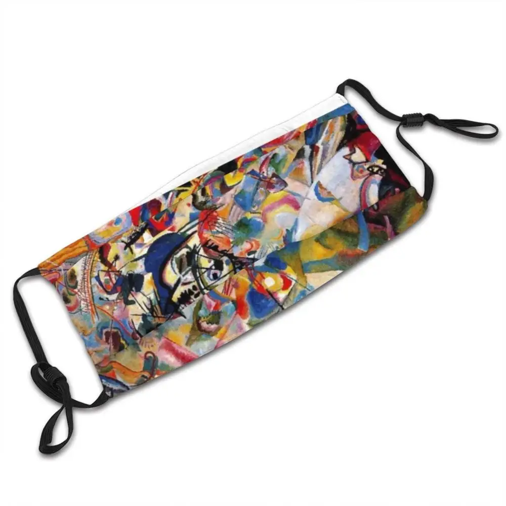 Color Frenzy Washable Trending maschera filtrante Pm2.5 personalizzata Kandisky Abstract Art Picasso Dali