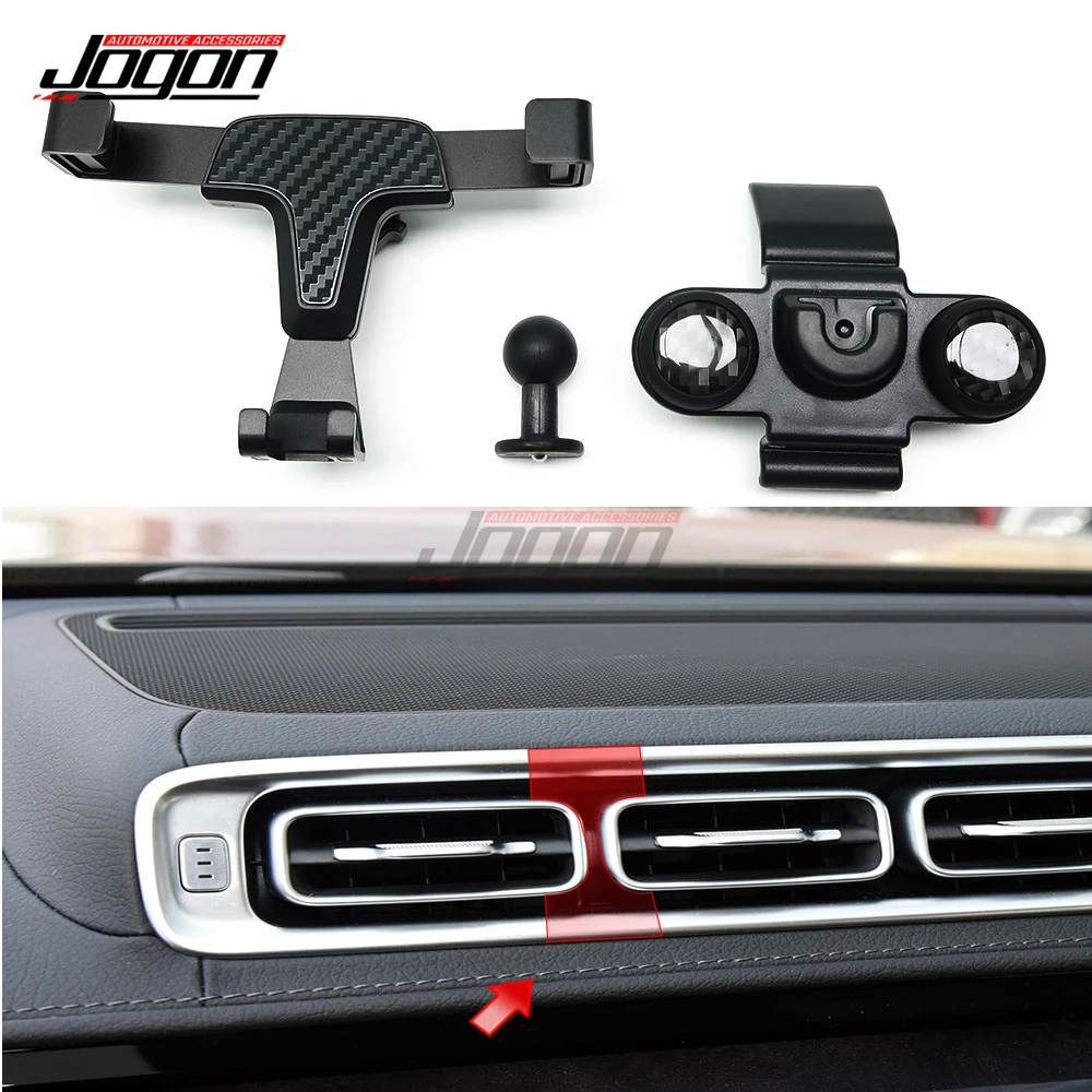 

3pcs Custom Made For Mercedes Benz S Class W223 2021 Stand Mount Car Dashboard AC Vent Air Vent Cradle Cell Phone Holder Support