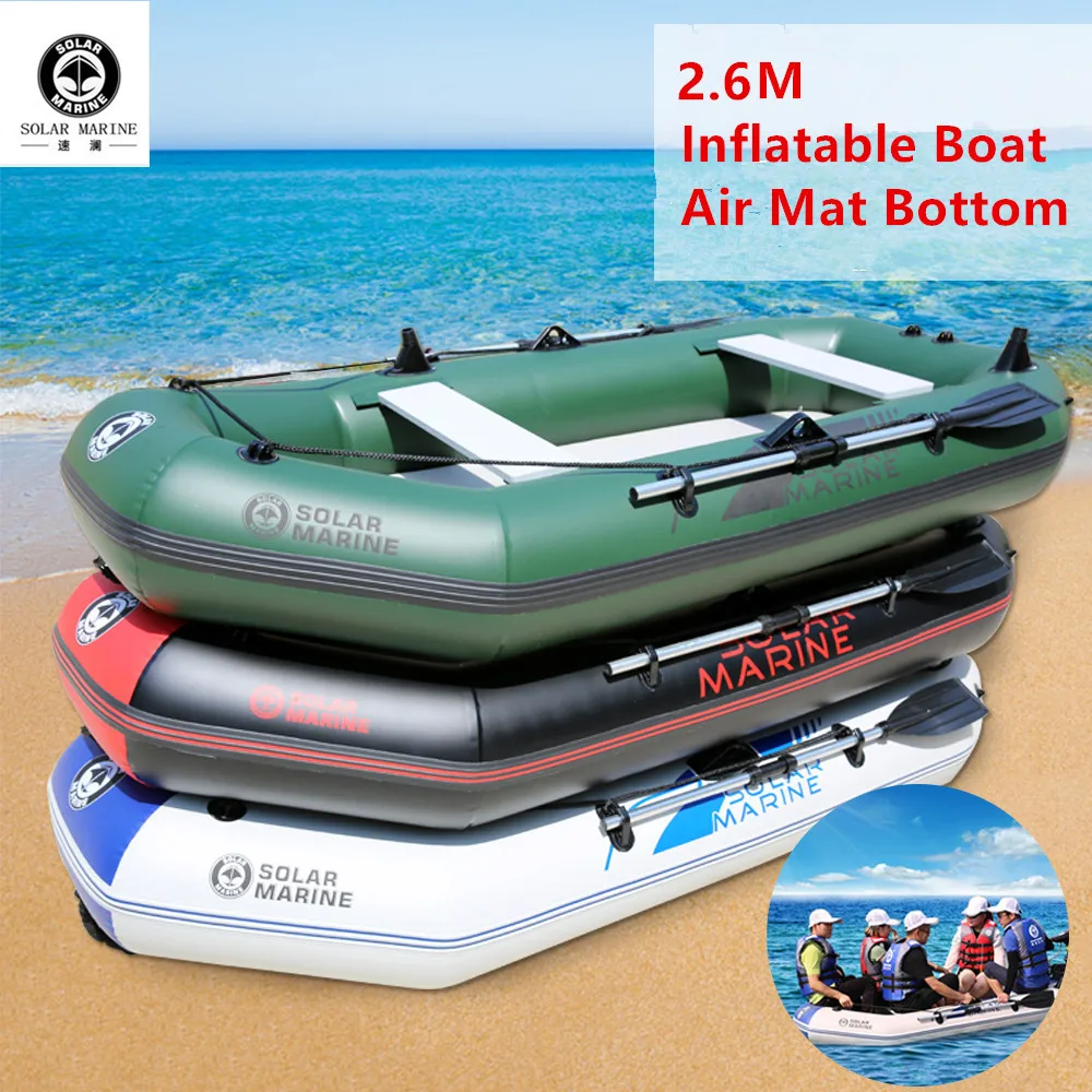 3 Person 260 CM PVC Inflatable Fishing Boat Rowing Kayak Wholesale Price Canoe Free Accessories Outdoor Water Entertainment