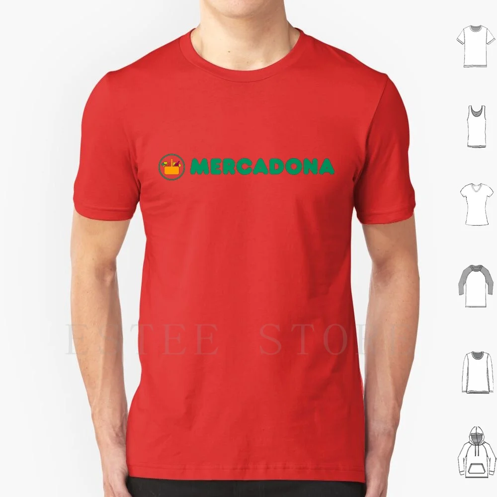 

Mercadona T Shirt DIY Big Size 100% Cotton Aravid Mercadona Spain Farmer