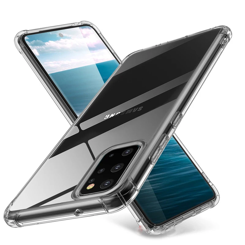 Air Cushion Shockproof Case for Samsung Galaxy S25 S23 S24 Ultra Silicone TPU Cover for Samsung Note20 S20 FE S22 Plus S21 Ultra