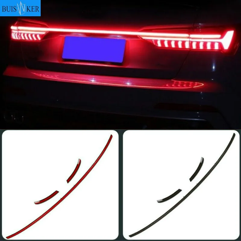 LED turn signal width light modified new streamer through tail light For audi new a6 a7 a8 D4 D5 C8 Through trunk rear lamp 