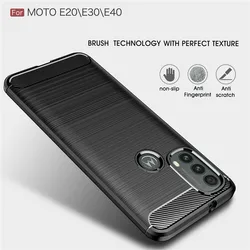 For Motorola Moto E20 E30 E40 E22 E22i E32 Carbon Fiber Case For G10 G20 G30 G50 5G G100 G31 G41 G51 G71 G22 G32 G42 G52 G72 G82