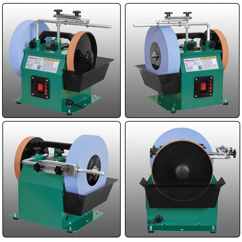 H8101 10นิ้วบวกและลบสีขาว Fused Alumina Sharpener ต่ำขัดขัดเครื่องเดสก์ท็อปเครื่องบด