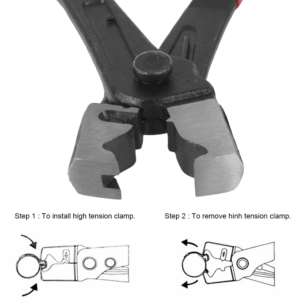 Collar Hose Clip Clamp Pliers Water Pipe Clamp Vise R Type Hand-held Tools Car Hose Oil Hose Crimping Plier Car Repair Hand Tool