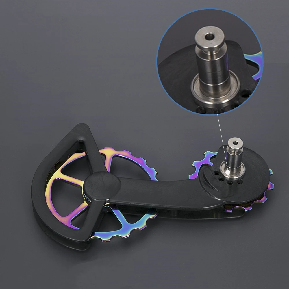 

Rainbow Bicycle 13T/19T Carbon Oversized Jockey Pulley Rear Guide Wheel Derailleurs For Shimano For R9100/9150 R8000 SS/R8050 SS