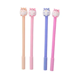 2pc Cute Hamster Gel Pen Cartoon Learning Stationery Creative Writing Black Examination Signature Marker Office School Supplies