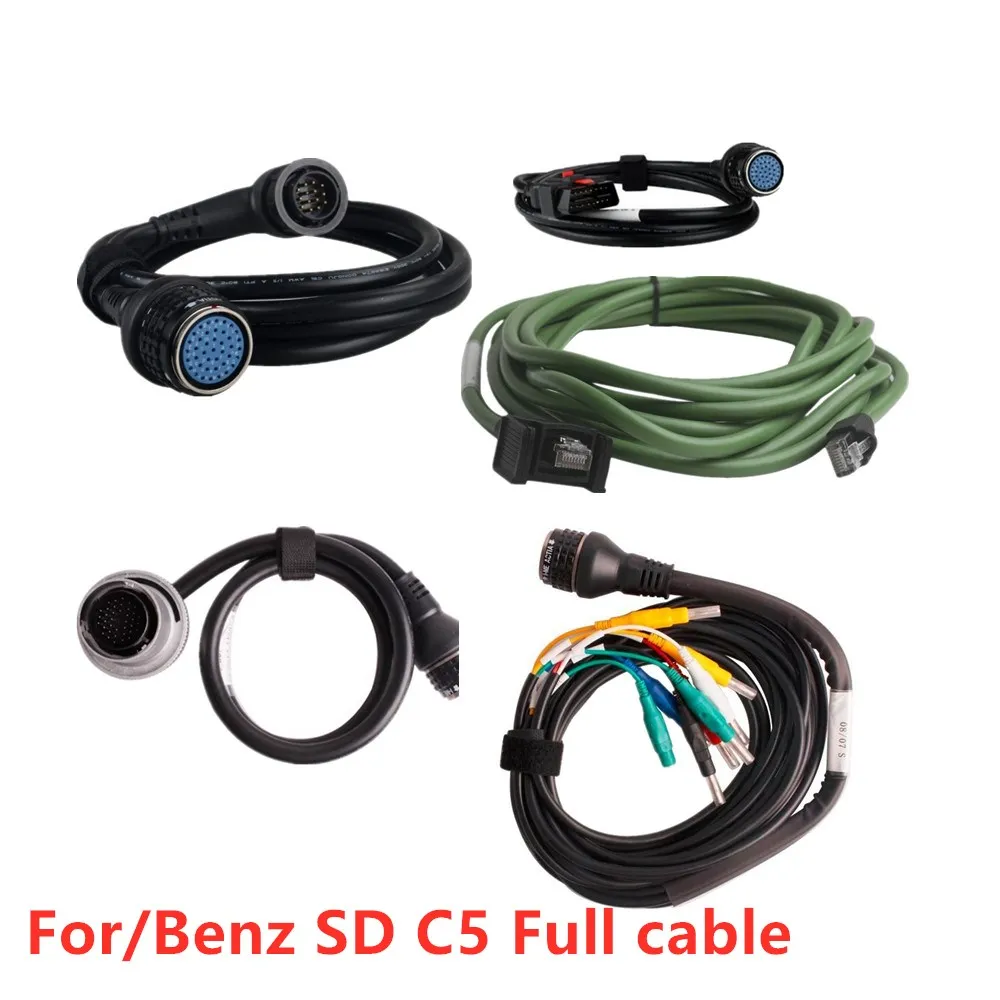 

Acheheng Car OBD2 OBDII Cables for MB STAR SD Connect c4 full 5 piece Cables fit for SD CONNECT C5 Car Diagnostic Cable