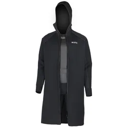 Men's 3MM Neoprene Hooded Long Jacket Wetsuit Accessories For Winter Diving Swimming Snorkling Surfing Thermal Changing Robe