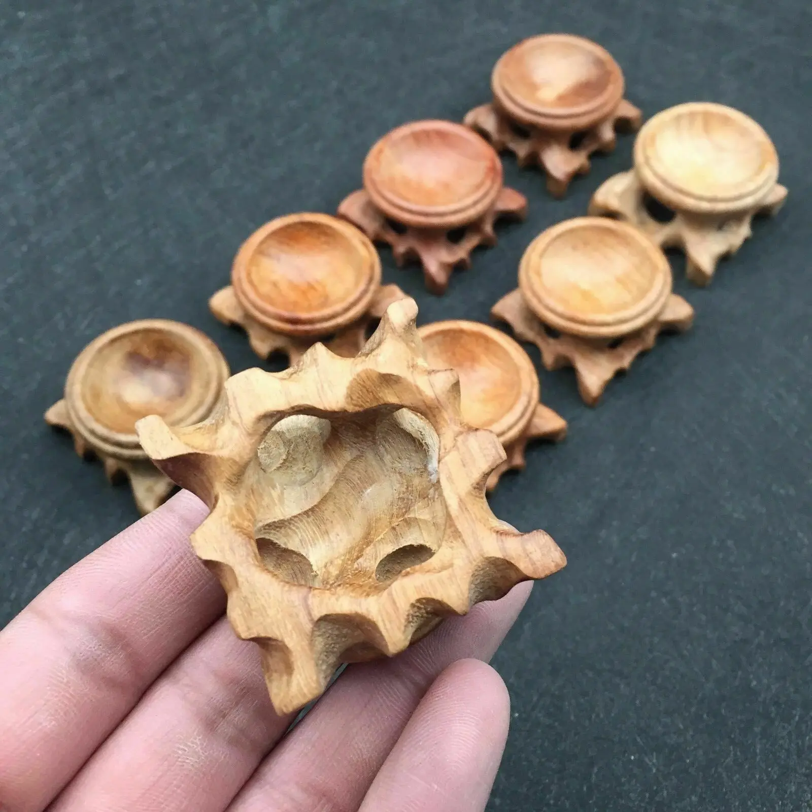 

Wholesale Mahogany Crystal Ball Holder, Fixed Base, Diameter 3cm, 10Pcs