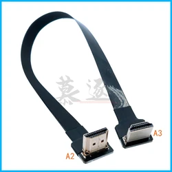 FPV Micro/Mini HD-compatible 90 degree Adapter 5cm-100cm FPC Ribbon Flat HD Cable Pitch 20pin for Multicopter Aerial Photog