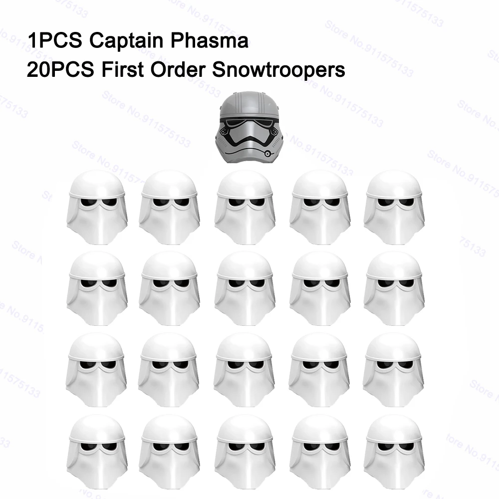 21pcs Captain Phasma with Clone First Order Trooper Snowtroopers Jet Stormtroopers Building Blocks Bricks Star Figures Wars Toys