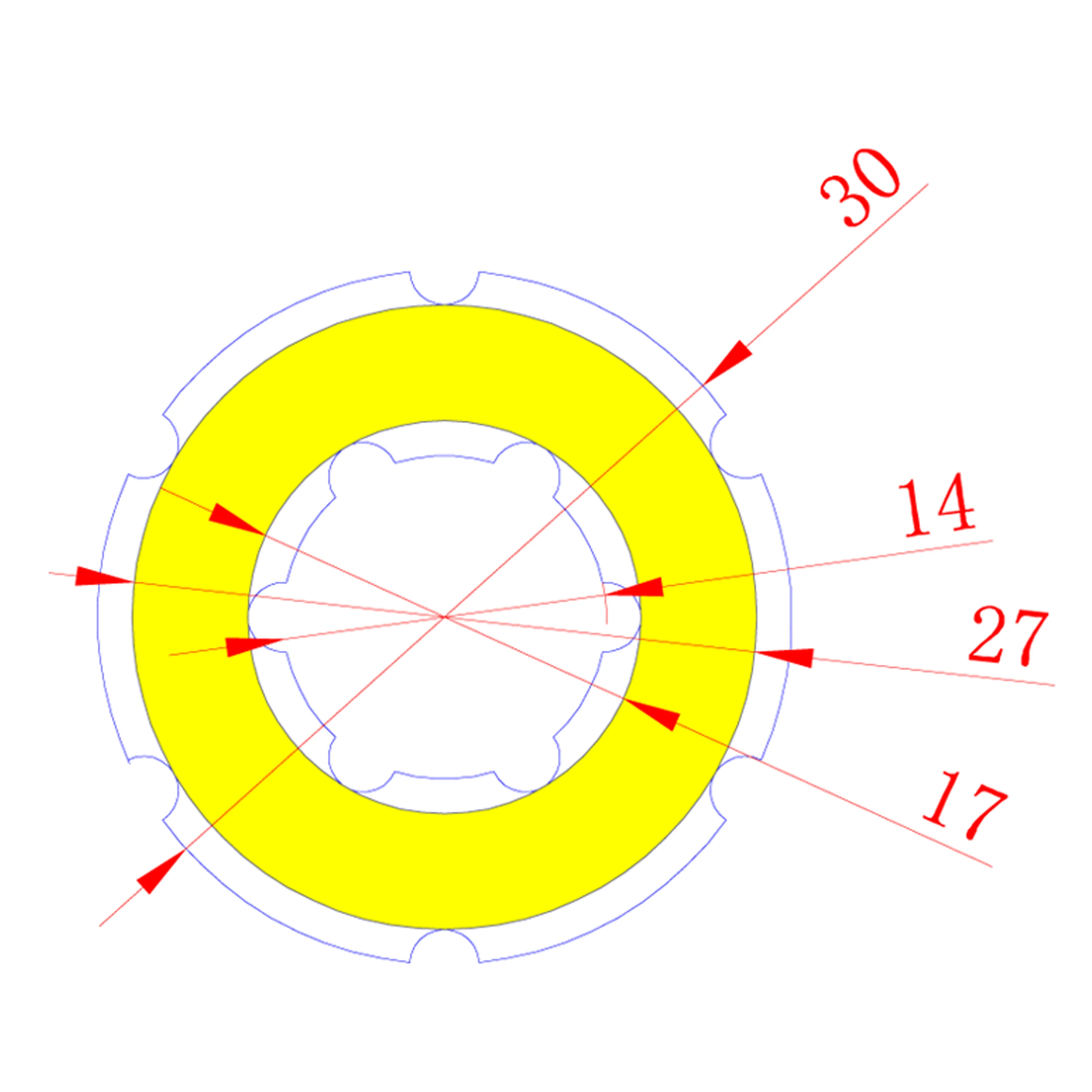 12V DC small annular cob led light source 2W angel eye 30mm warm cold white blue cob chip for DIY