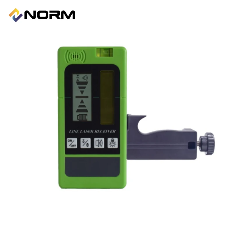 Laser Level Receiver Detector With Pulsing Line LCD Display Receive For Outdoor Work